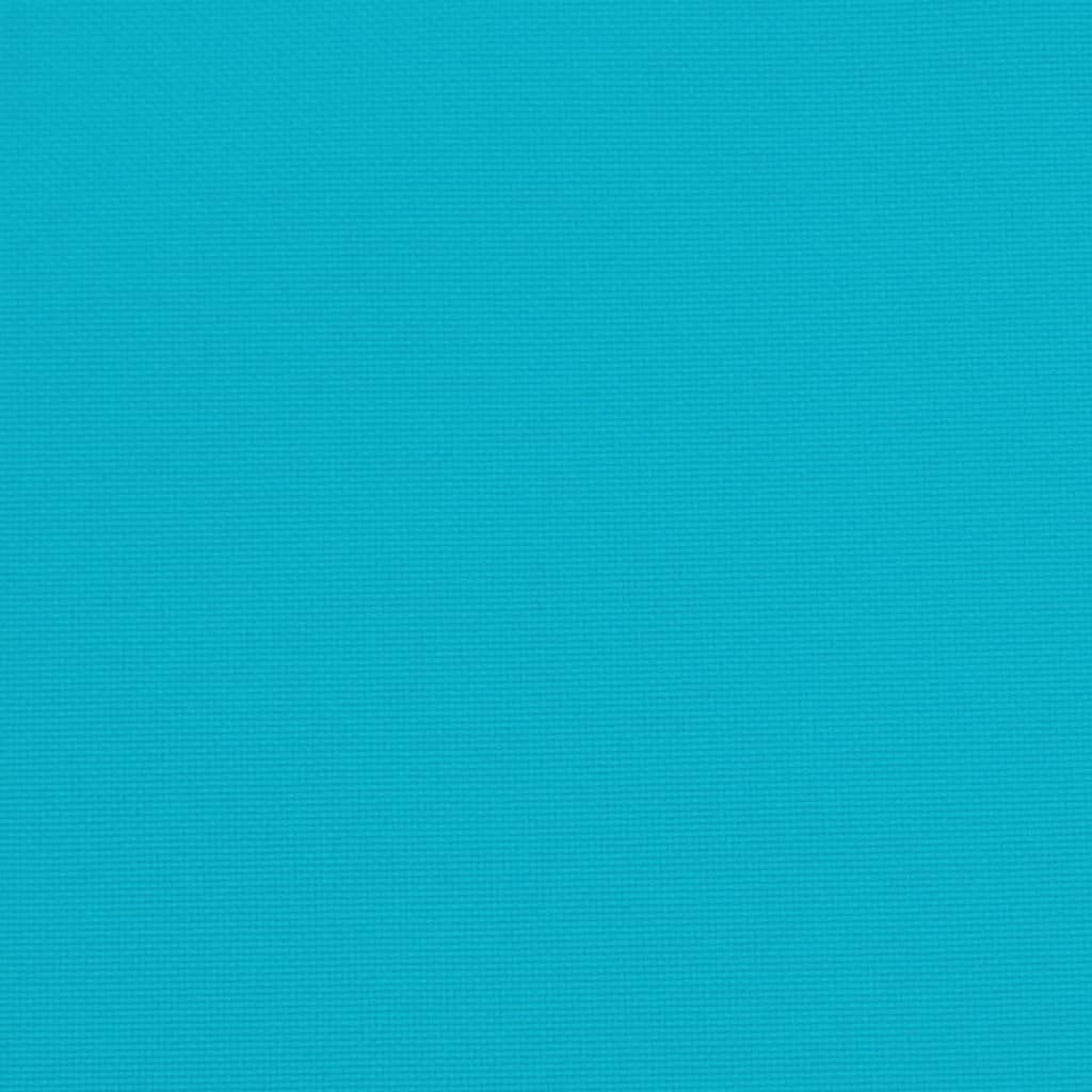 Poduszki na krzesło, 2 szt., turkusowe, 50 x 50 x 7 cm, tkanina Oxford, poduszka do siedzenia, nakładka na taboret do użytku na zewnątrz i wewnątrz, z antypoślizgowymi sznurkami