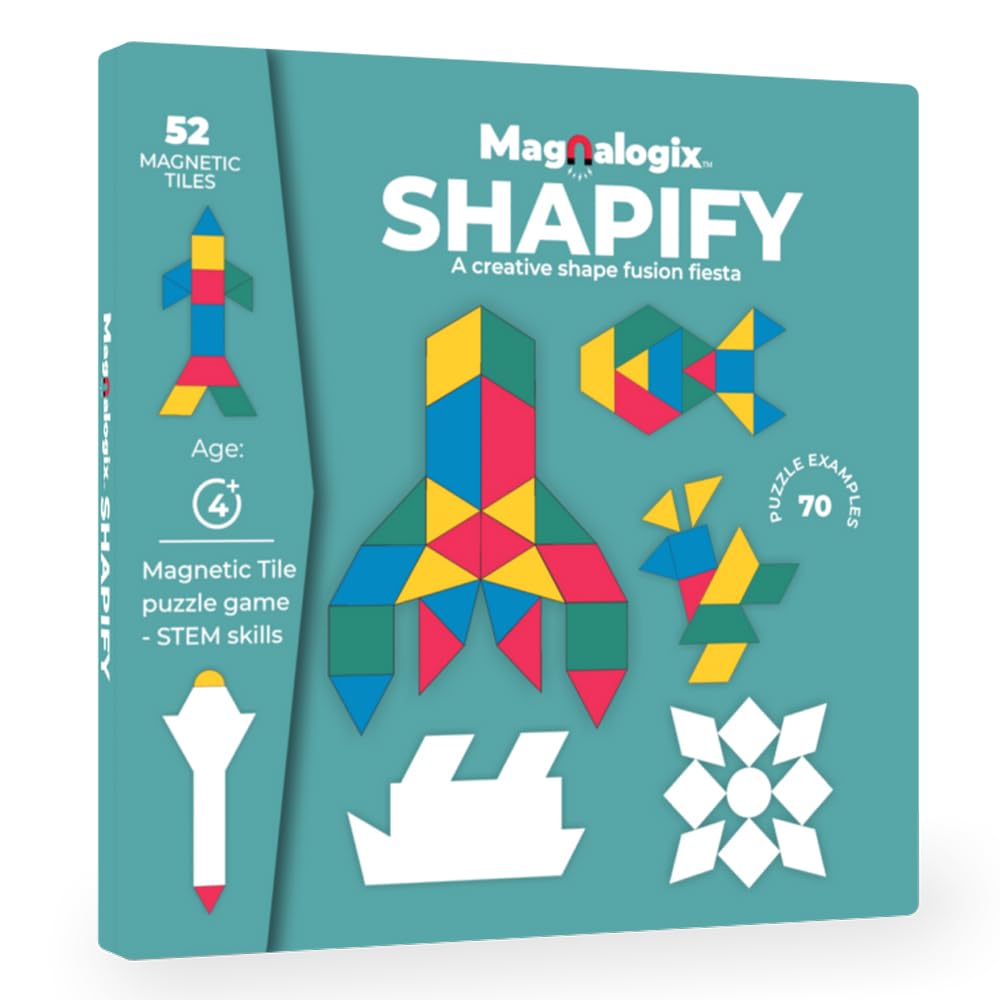 PELIKAS TOYZ Magnalogix Shapify Magnetic Educational Game for 4 to 6 Years Old| Shapes Puzzle for Kids| Travel Games for Kids| Gifts for Girls Boys (B0CR9XWTNT) Amazon Price History, Amazon Price Tracker