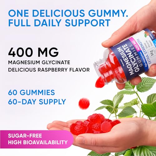 PURA WEX NUTRITION Magnesium Glycinate 400mg Gummies (60-count) — view 5