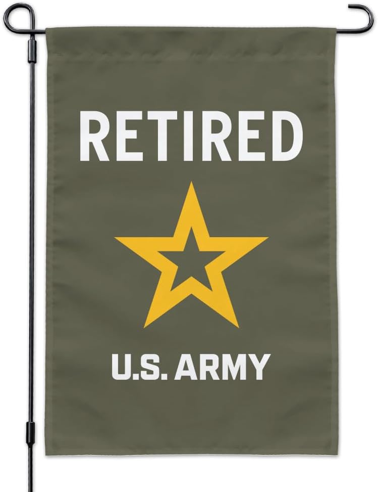 U.S. Army Retired Logo Garden Yard Flag
