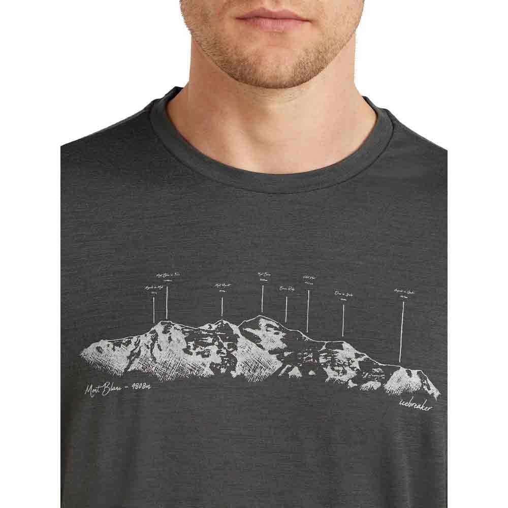 ICEBREAKER Merino 150 Tech Lite The Peaks Kurzarm-T-Shirt L