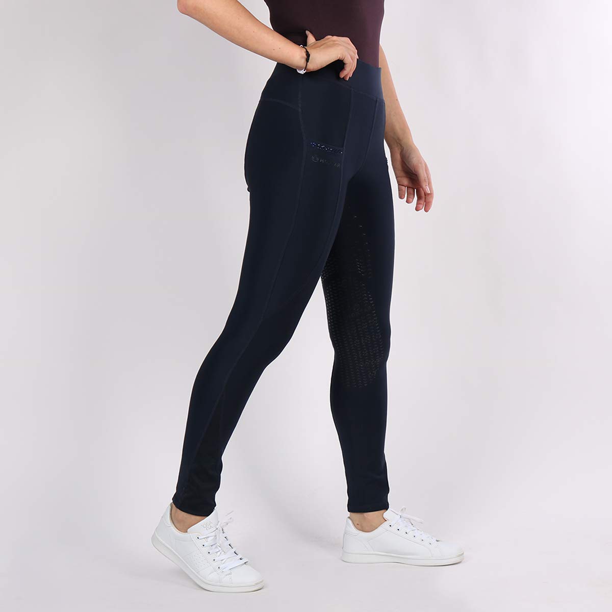 MONTAR Reitleggings Linnea Vollbesatz Silikon - 44 - Dunkelblau