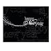 New Year Greeting Card N1201. The dramatic black background is broken only by the words "Happy New Year" and the parallel movement of confetti and bubbles. Send this truly unique design to both friends and business associates.