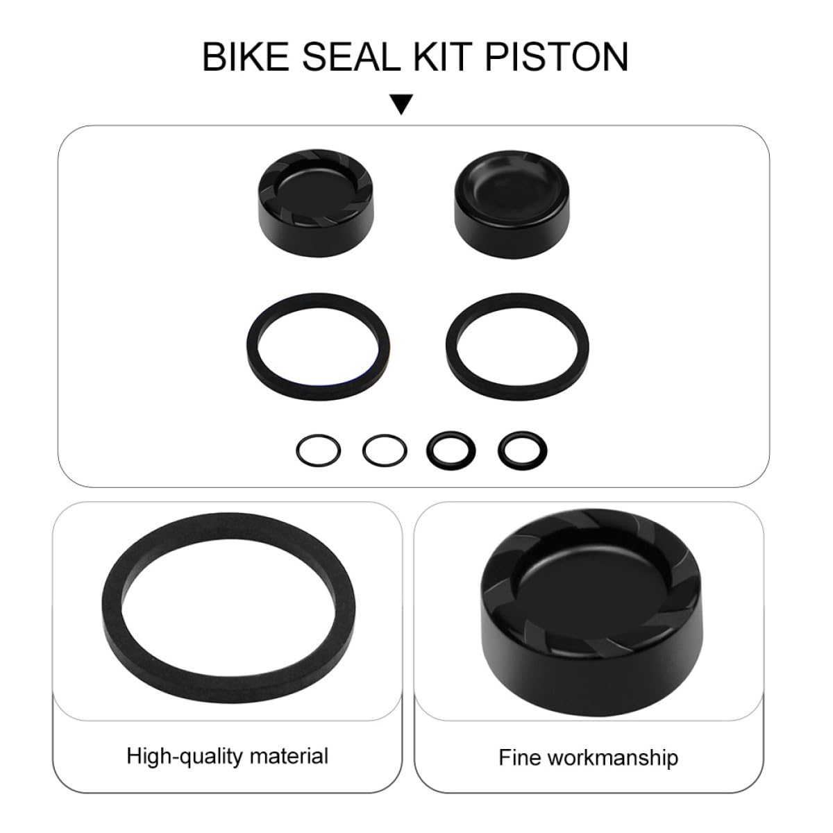 Bicicleta De Presión De Aceite Kit De Frenos De Bicicleta Kit De Freno Bicicletaa Kit De Reparación Freno De Metal Pistón De Metal Pinza De Freno Hidráulico Bicicleta Kit De Sello
