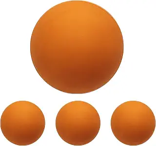 Squash Ball 4 Pcs – High Bounce Rubber Training Balls Beginner Practice | Hobby Player Squash Ball Slow Speed, Rubber Construction Wear Resistant Hollow Racketball Accessories For Indoor Court Sports
