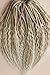 BOHO Curly Double Ended Dreadlock Extensions 21Inch Ombre Wavy Dreads 10 Strands Handmade Crochet Thin Soft Loc Extensions for Women Men Custom Dreadlock (Creamy Ash)