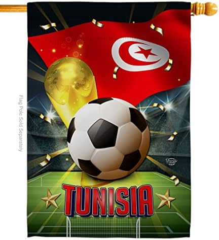 Ornament Collection World Cup Denmark House Flag Sports Soccer Game Goal Ball Football Entertainment Activity Physical Decoration Banner Small Garden Yard Gift Double-Sided