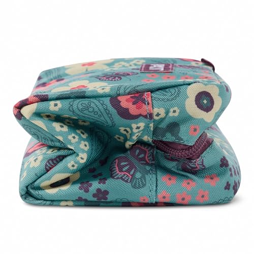 Image of PackIt Freezable Small Insulated Snack Box, Butterfly Paisley, with EcoFreeze Technology (Built-in Ice Pack), Mini Cooler or Small Lunch Bag, For Fresh Snacks On the Go, for Work, Gym, or Travel