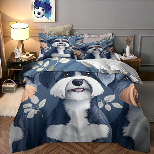 Housse de couette hypoallergénique imprimé 3D pour lit King