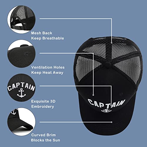 Image of Outdoor Hat Captain Hats Hunting Hat Biggfoot Hat Mountain Baseball Cap Sailing Trucker Hat for Men Women
