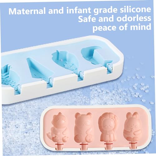 Moldes para paletas de silicona lindos con figuras para niños pequeños 7