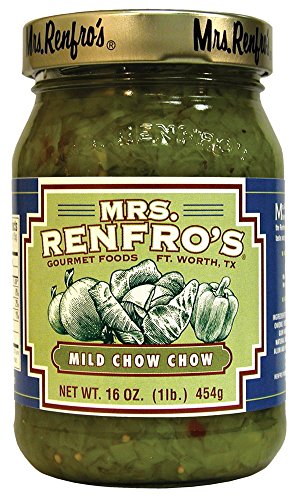 Mrs. Renfro's Mild Chow Chow, Gluten Free, 16 oz Jar, Pack of 2