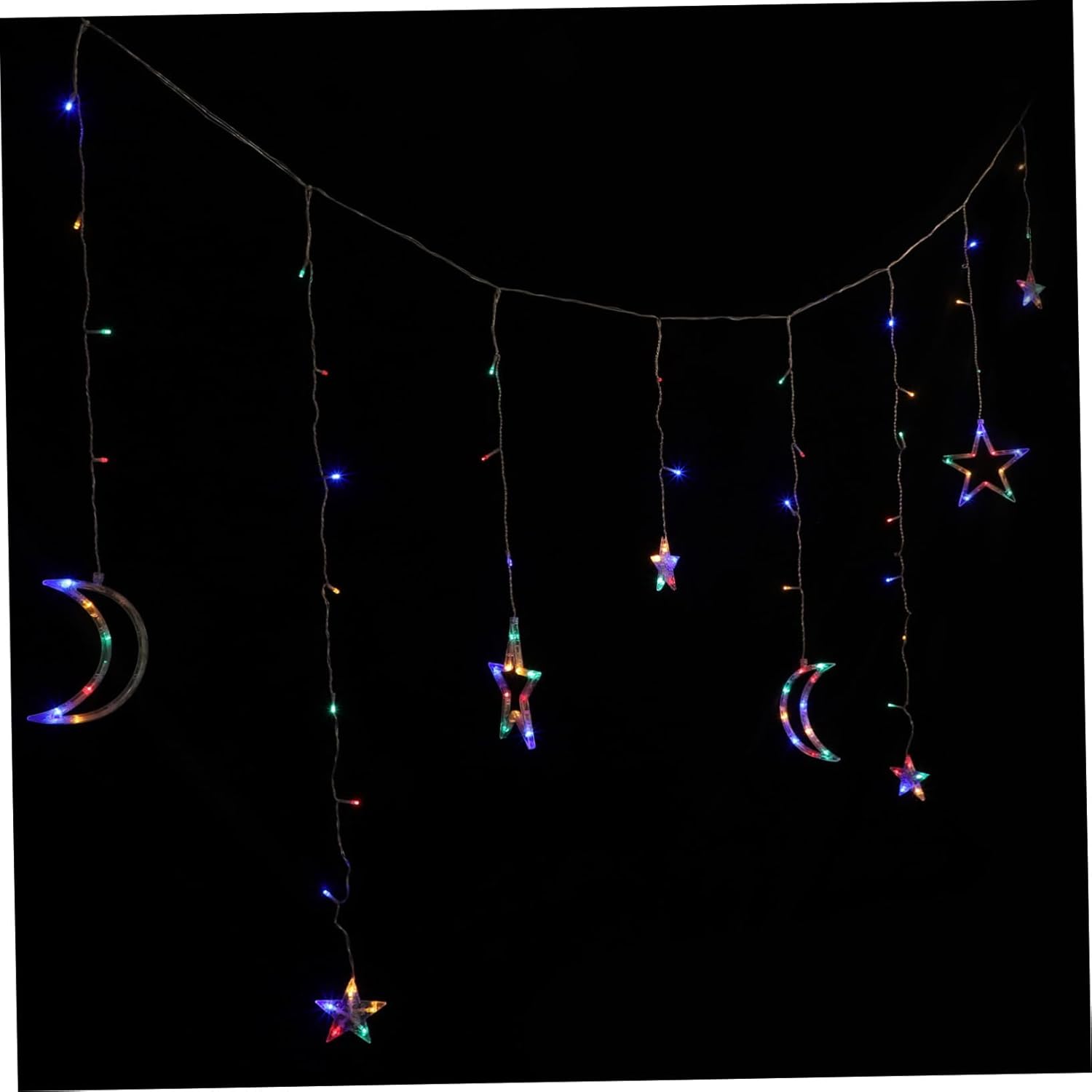 1set Creative Solar-Powered Led Light Pendant Outdoor String Lights for Garden Patio and Festival Decor Unique Atmosphere Lamp Remote Control and