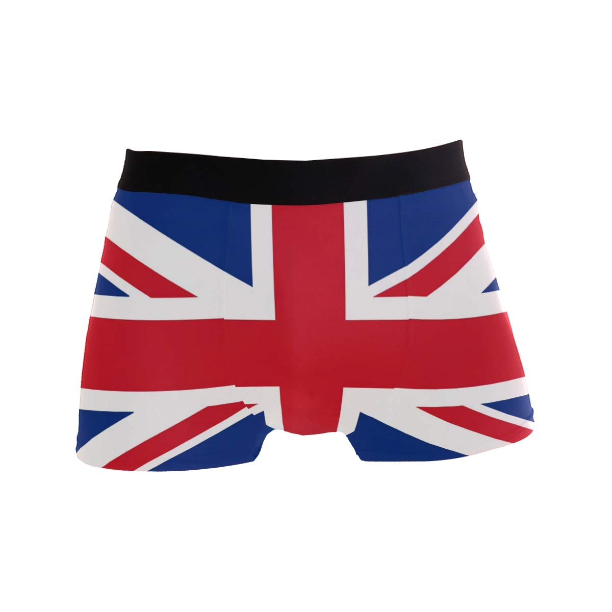 senyaBoxer Briefs Men's Underwear, British Flag Pattern Trunks for Men