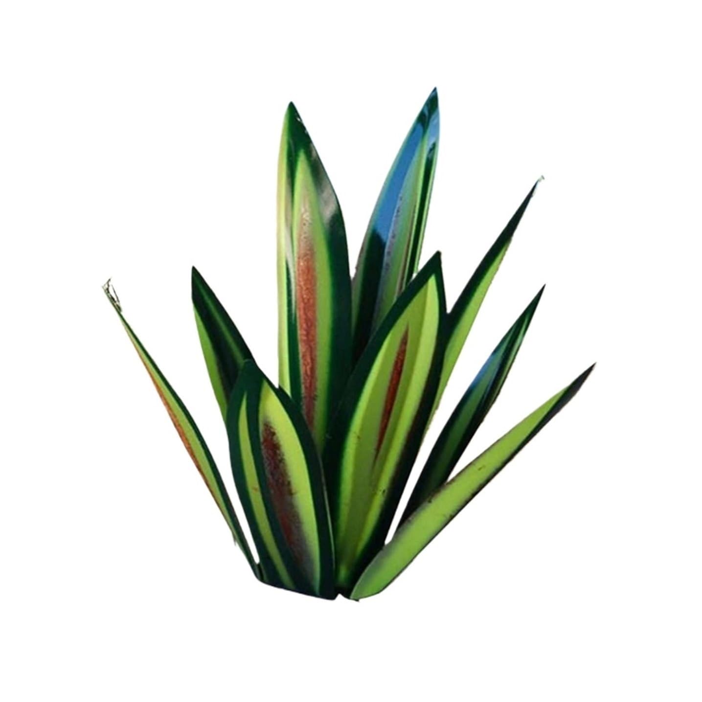 ZFIHAV 1pcs Tequila Rustic Sculpture, DIY Hand Painted Metal Agave Plants,Outdoor Garden Lawn Ornaments for Garden