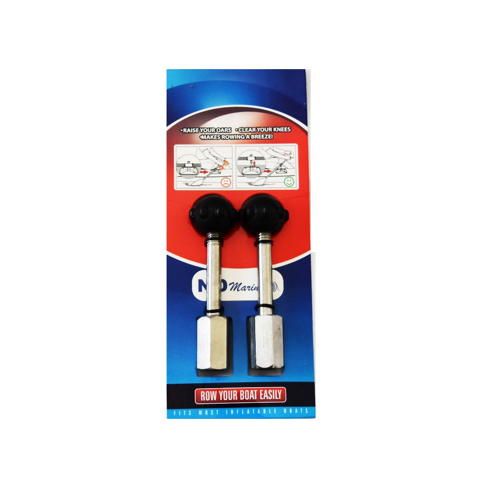 Oarlock Extensions for Inflatable Boats – Stainless Steel – fits Most Inflatable dinghies – Makes Rowing Easy