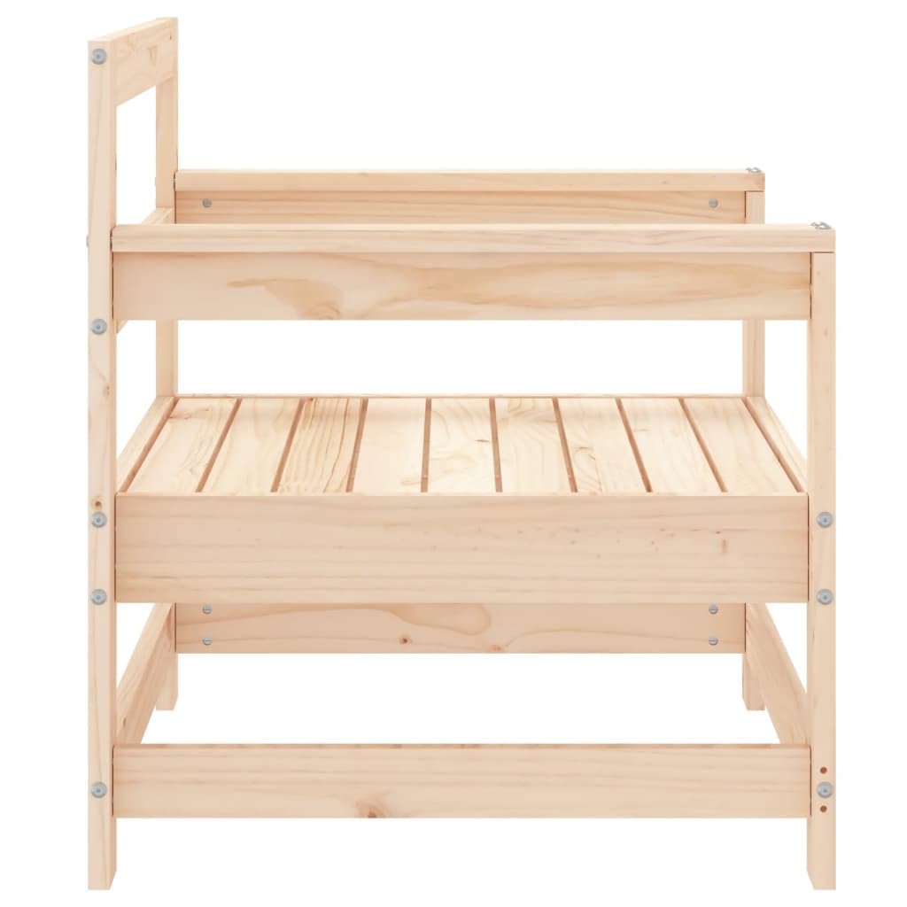 Chaises de jardin 2 pc au design épuré et finitions haut de gamme
