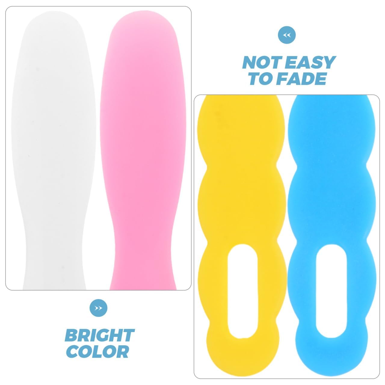 Espátulas dentales 19,5 cm resistentes al calor azul amarillo rosa blanco
