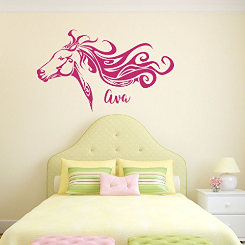 Vinilo Decorativo Cabeza de Caballo Personalizable para Pared miniatura 5