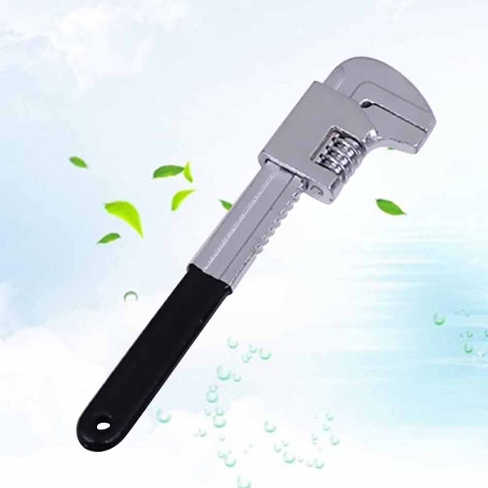 ULTECHNOVO Right Angle Adjustable Wrench Pliers 9.44 Inch Large Opening F Type Spanner Plumbing Hand Tool with Ergonomic Handle and Smooth Knurled Nut Adjustment