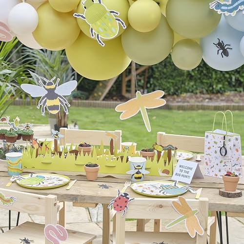 Ginger Ray Creepy Crawly Bugs Papier-Partybecher mit 3D-Pop-Out-Bugs-Geburtstagsgeschirr für Kinder, 8er-Pack