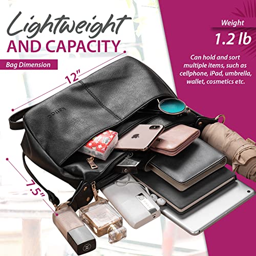 katloo Large Hobo Bag for Women Shoulder Handbag Leather Crossbody Purse Ladies Satchel Tote Bag with Top Handle Long Strap2