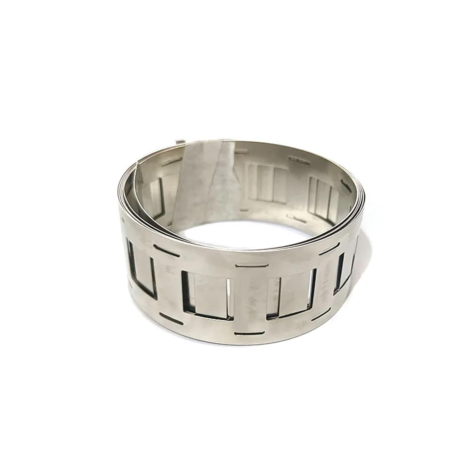 Nickel-Plated Steel Strip 1 kg pro Rolle 2P 18650 vernickelter Streifen 0,15 x 25,5 mm 0,15 x 32 mm Vernickelungsband for 21700 Li-Batterie-Punktschweißen DIY(18650 0.12x25.5)