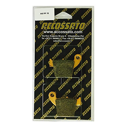 Accossato Bremsbeläge – Set Mit 2 Belägen | Hinten | Maße 60,1 X 44 X 9,5 Mm | Organische Mischung