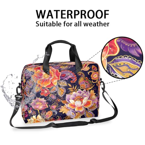 Bolsa para portátil floral impermeable de 16 pulg. miniatura 3