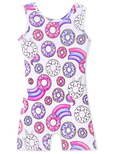 HOZIY Girls Gymnastics Leotards for Kids Tumbling Outfits Biketard Sparkle Adorable Pattern