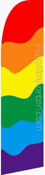 NEOPlex Rainbow Swooper Flag