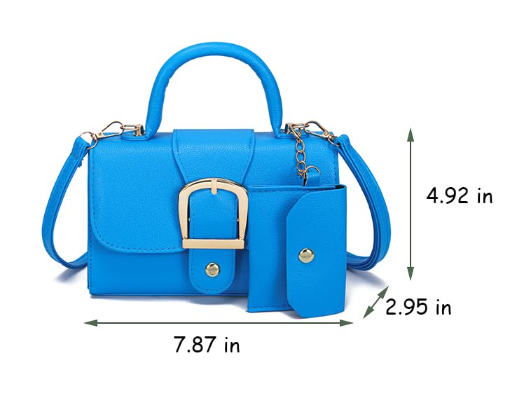 Image of Women Top Handle Clutch Handbag Cute Purse for Girls trendy Small Crossbody Bag