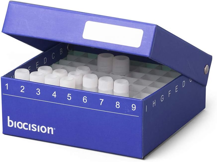 BCS-206B Blue TruCool Hinged Cryobox (Pack of 5)