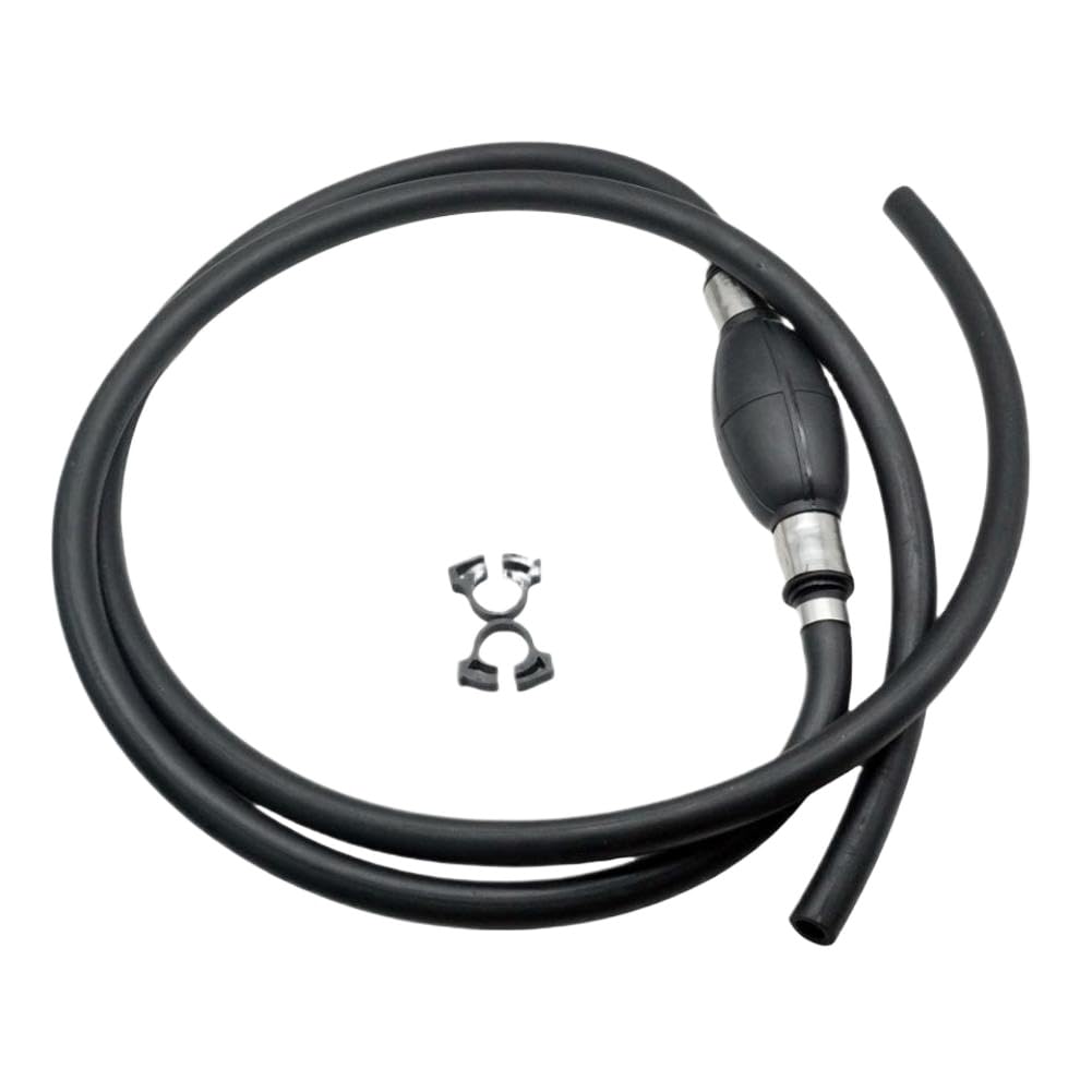 Assieme Tubo Flessibile Carburante con Pompetta di Adescamento 3/8 Pollici 10MM Compatibile con Fuoribordo Marini per Barche
