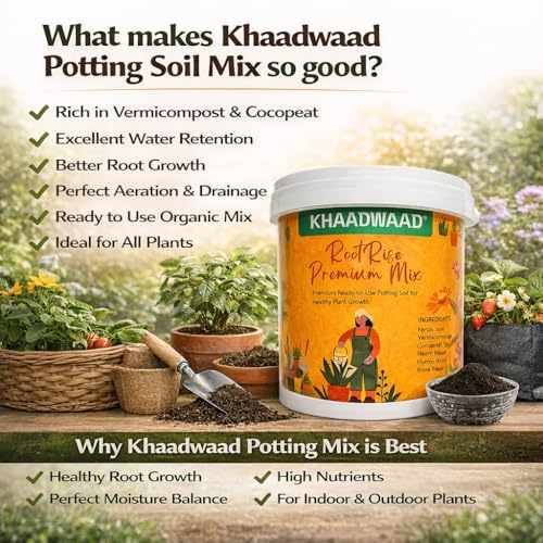 Image of Root Premium Organic Potting Soil Mix for Plants | Ready to Use Growing Medium for Home Garden, Terrace Garden, Pots, Planters & Vegetables | 20 KG