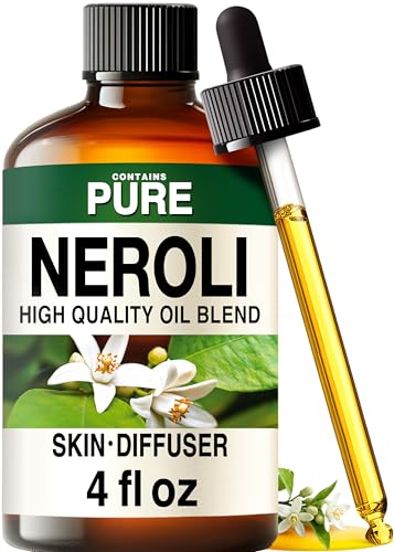 Image of 100% Pure Neroli Oil - 4 Fl Oz Neroli Essential Oil for Hair, Skin, Diffuser, Aromatherapy & DIY Soap Making Scent