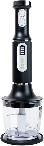 Miniatura 2 de dace DA-CSTICK-BK - Batidora de inmersión inalámbrica de mano con batería de larga duración recargable por USB  Licuadora de inmersión inalámbrica