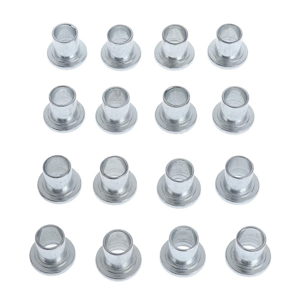 16 Pieces Iron Inline Roller Skate Wheel Bearing Spacers Accessory 6 x 8 mm