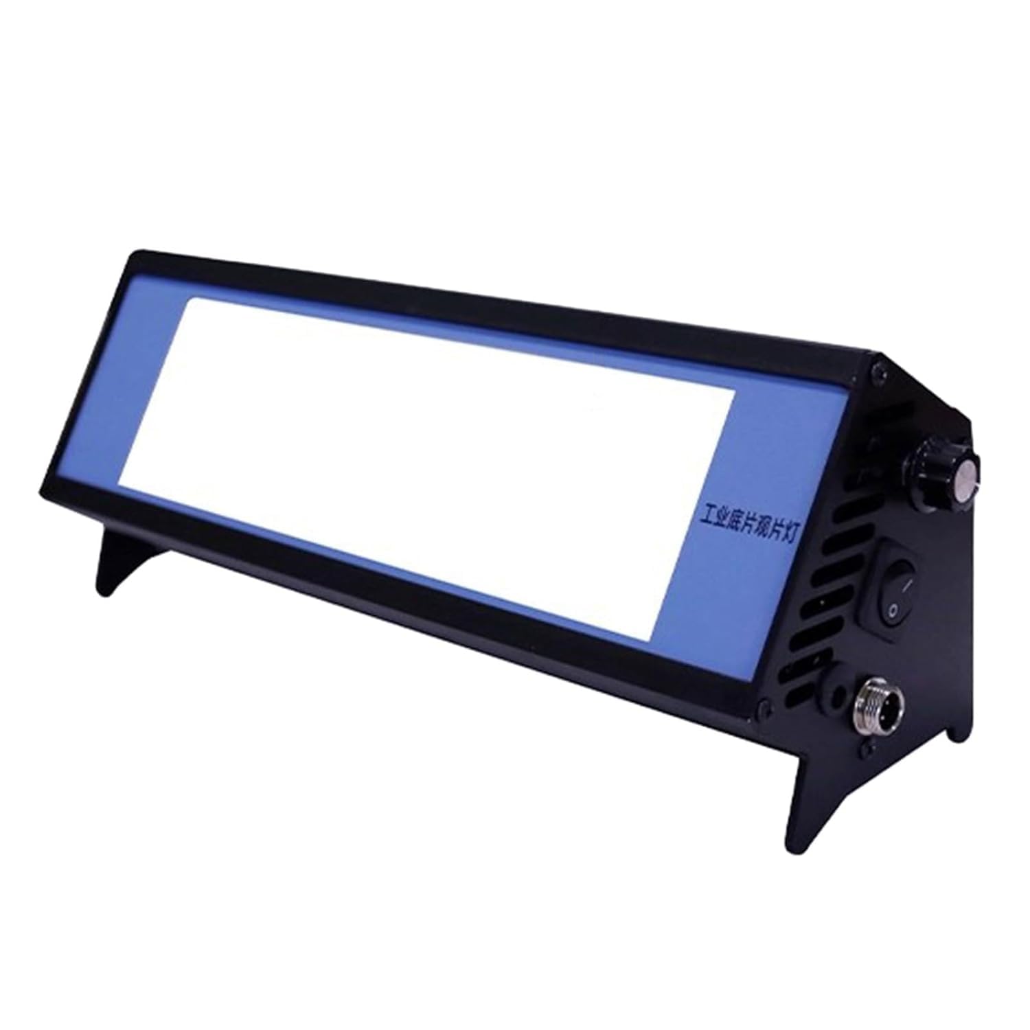 Tragbarer industrieller LED-Filmbetrachter, 220 × 70 mm Röntgenprüfleuchte, maximale Leuchtdichte 90.000 cd/m², NDT-Filmbetrachter für zerstörungsfreie Prüfungen mit Visier und Instrumentenkoffer, f