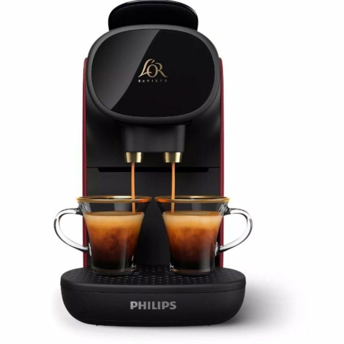 PHILIPS l'Or Barista Sublime Cafetera de Cápsulas, Sunset Rubis, Reconocimiento de Cápsula Doble, 1 o 2 Tazas, Bandeja de Goteo Ajustable, LM9012/50