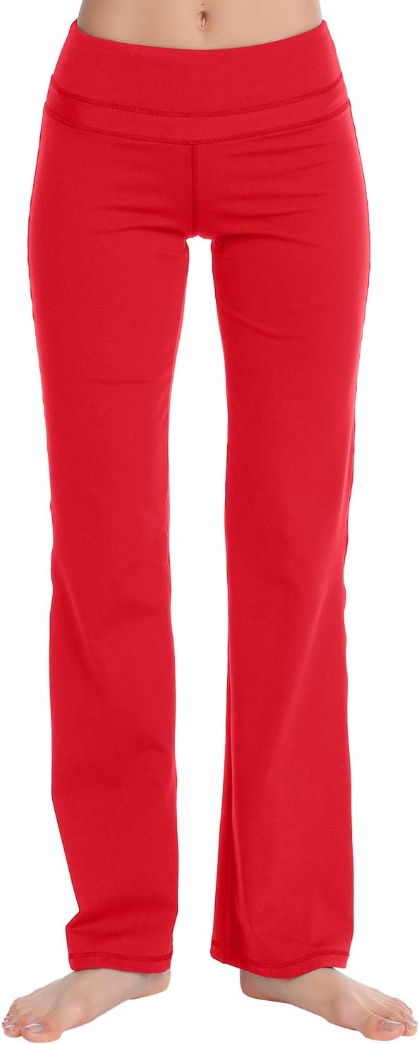 Zeronic Women's Bootcut Yoga Pants High Waist Tummy Control Long Bootleg Workout Running Flare Pants for Women Clothing - Image 2