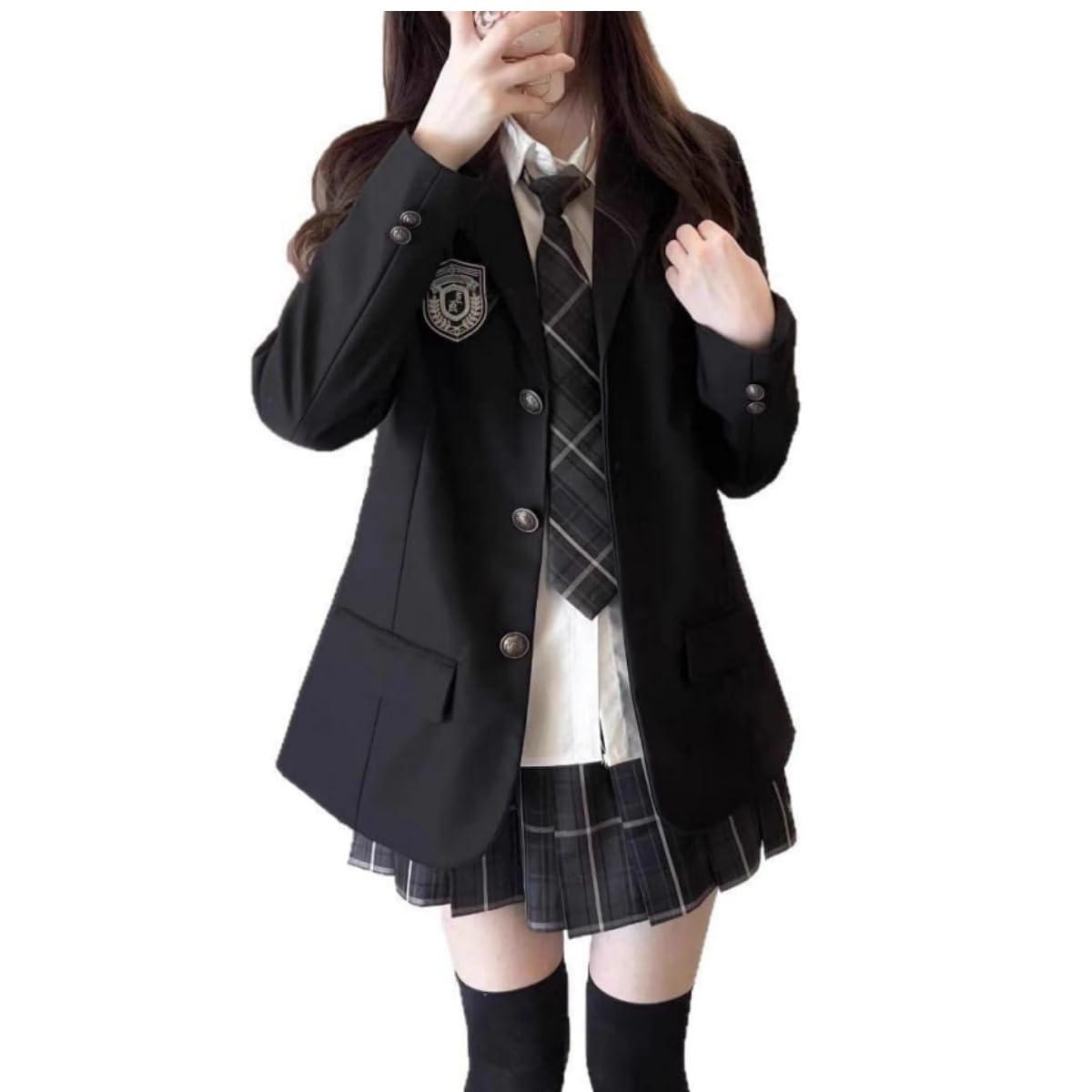 Cossa 女子高校生制服セット Amazon.co.jp: [COSSA] コスプレ 制服 ブレザー jk 女子高校生