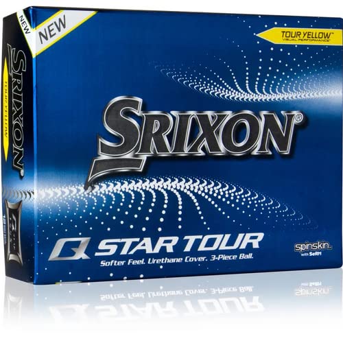 Srixon 2022 Q-Star Tour Yellow Monogram Golf Balls