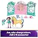 Unicorn Academy, Ava Doll & Color-Change Leaf Stall Playset with 15 Accessories, Dolls & Unicorn Toys for Girls Ages 4 and up