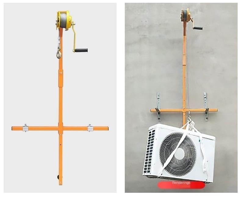 Herramienta para aire acondicionado exterior con cabrestante manual miniatura 6