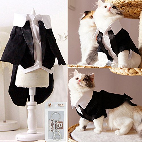 i'Pet Handsome Prince Cat Bridegroom Wedding Tuxedo Faux Twinset Design Small Boy Dog
