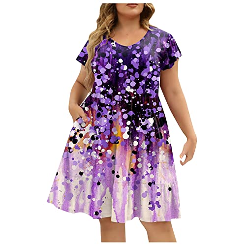 Damen Sommerkleid Oversize Kleid Damen Schwarz Übergrößen Damen Kleider Festlich Petticoat Kleid Mädchen Kleid Kurzarm Damen Schwarz Sexy...