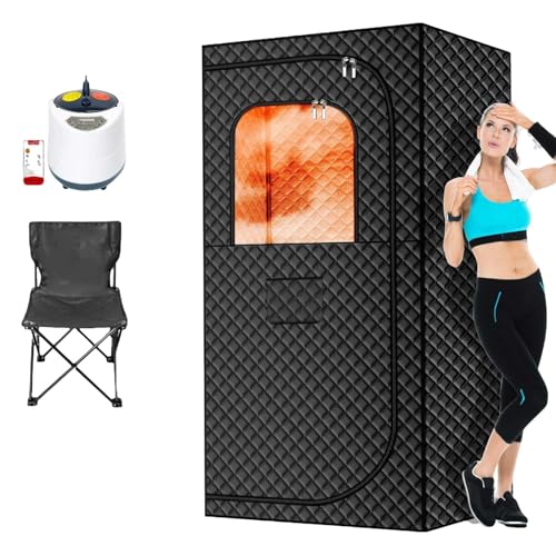 Spa Sauna Personnel, Sauna Vapeur 2l Pour Maison, 1200w, Tente De Sauna Portable, Chaise Incluse, Sauna à Température Réglable, Rapide à Chauffer, Détente Complète(80cm(31.4in))