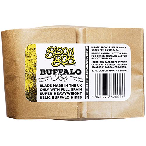 Sangle de guitare en cuir de Buffle – Buffalo King de Bison Boa – Lame Fabriqué au Royaume-Uni à partir de 100% de cuir… - Les Beatles, Paul McCartney, John Lennon, RIngo Starr, George Harrison Sangle de guitare en cuir de Buffle - Buffalo King de Bison Boa - Lame Fabriqué au Royaume-Uni à partir de 100% de cuir… – Image 6