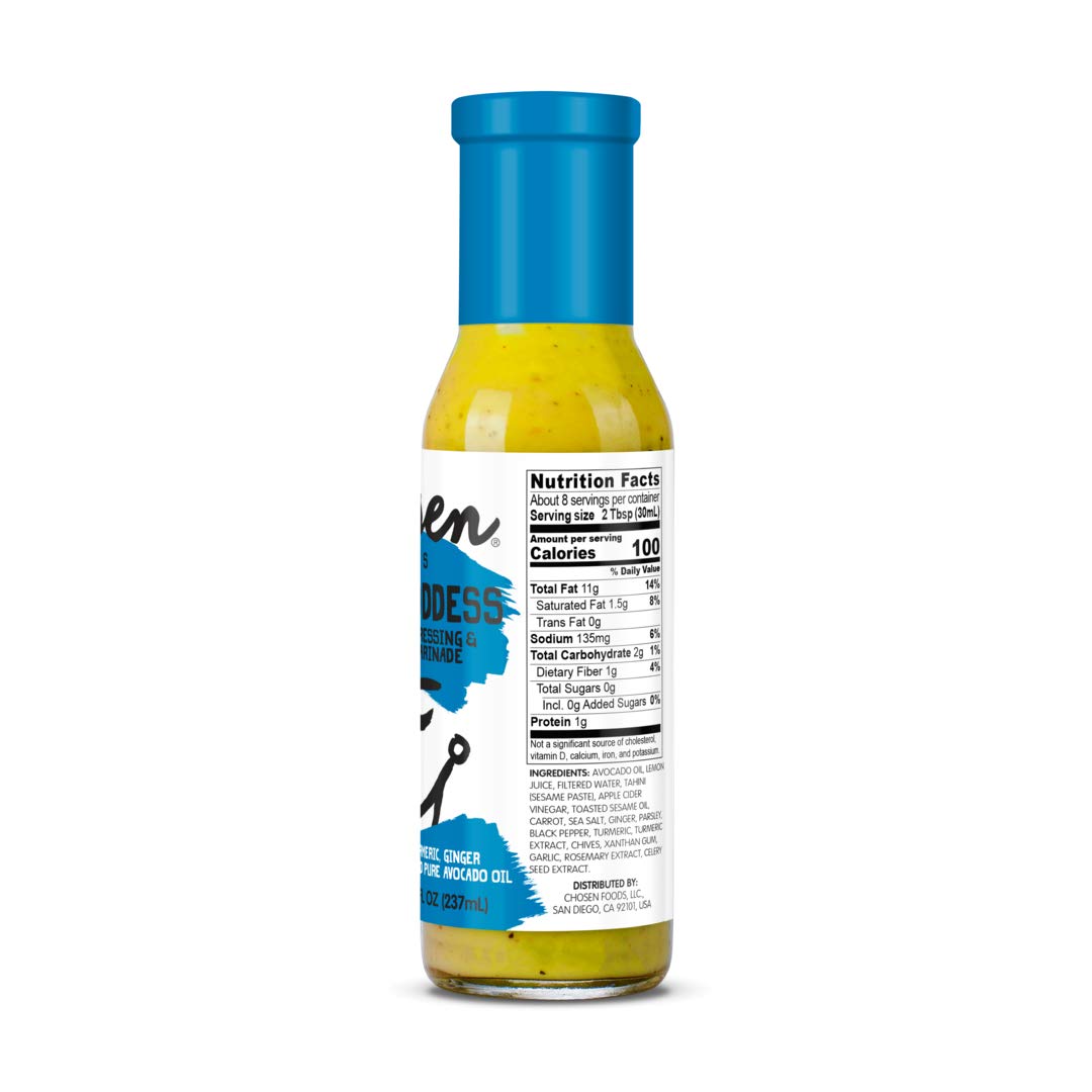 Amazon.com : CHOSEN FOODS Golden Goddess Dressing & Marinade, 8 FZ :  Grocery & Gourmet Food